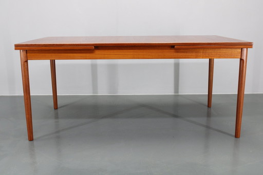 1960S Kai Winding Grande table à manger extensible en teck Modèle 16,Danemark