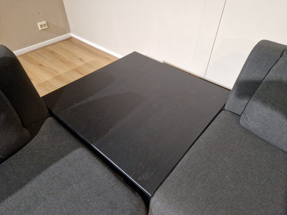 Image 1 of Sur En Plus Canapé d'angle Anthracite Table en tissu Noir Design