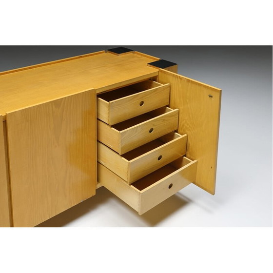 Image 1 of Buffet vintage en bois peint en noir par Renato Toso et Robertà Pamio, Italie 1920