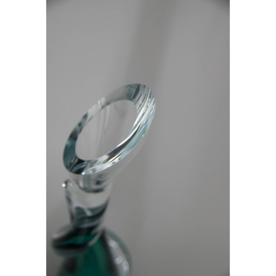 Image 1 of Vase vintage en verre d'art, Tchécoslovaquie 1960