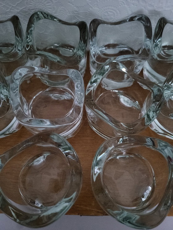 Image 1 of Lot de 10 bougeoirs Ikea Väsnas en verre transparent