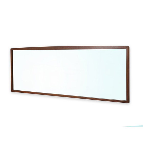 Image 1 of Miroir horizontal vintage scandinave en palissandre de Rio