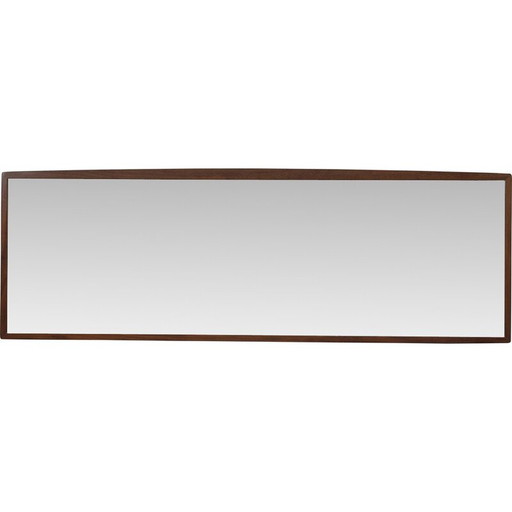Miroir horizontal vintage scandinave en palissandre de Rio