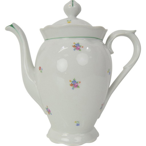 Théière vintage en porcelaine "Art Deco", Tchécoslovaquie, années 1930