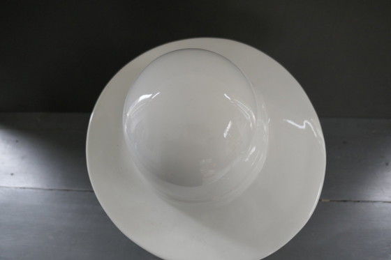 Image 1 of Statue Vintage Buste Femme Blanc Brillant