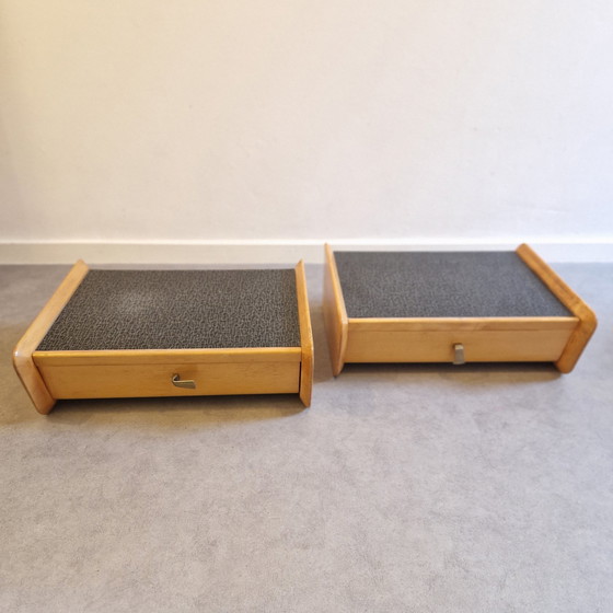 Image 1 of 50's 2 Tables de nuit vintage Tables de nuit flottantes