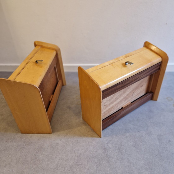 Image 1 of 50's 2 Tables de nuit vintage Tables de nuit flottantes