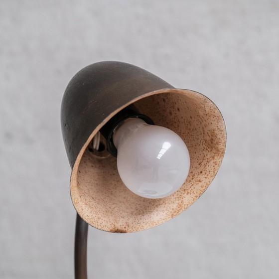 Image 1 of Lampe de bureau réglable en laiton par W.H Gispen pour Daalderop, Pays-Bas 1930