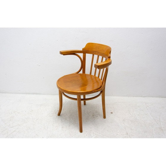 Image 1 of Chaise de bureau du milieu du siècle par Thonet, Tchécoslovaquie, années 1930