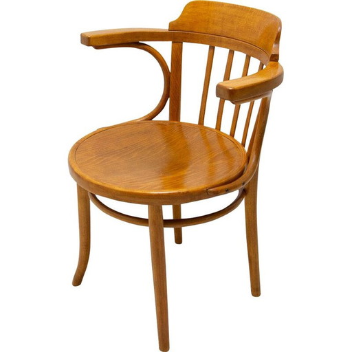 Chaise de bureau du milieu du siècle par Thonet, Tchécoslovaquie, années 1930