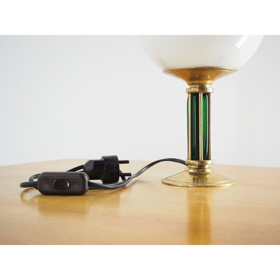 Image 1 of Lampe de table vintage art déco en laiton