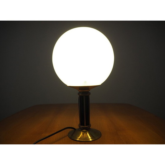 Image 1 of Lampe de table vintage art déco en laiton