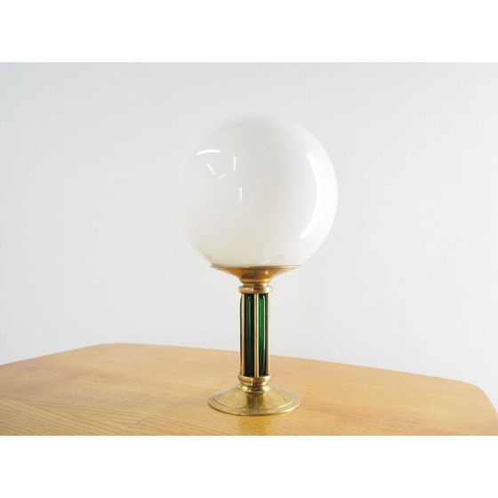 Image 1 of Lampe de table vintage art déco en laiton