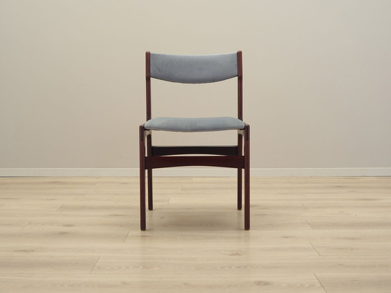 Image 1 of Ensemble de quatre chaises en acajou, design danois, années 1970, fabrication : Danemark