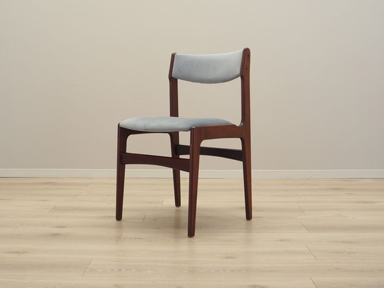 Image 1 of Ensemble de quatre chaises en acajou, design danois, années 1970, fabrication : Danemark