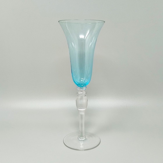 Image 1 of 1960S Ensemble étonnant de six verres de Murano. Fabriqué en Italie