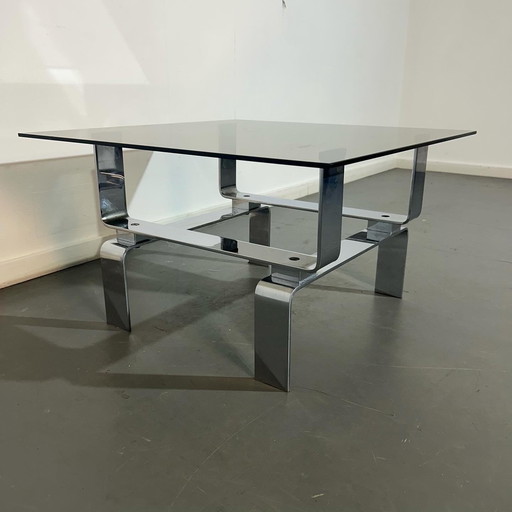 Table d'appoint en chrome '1970'