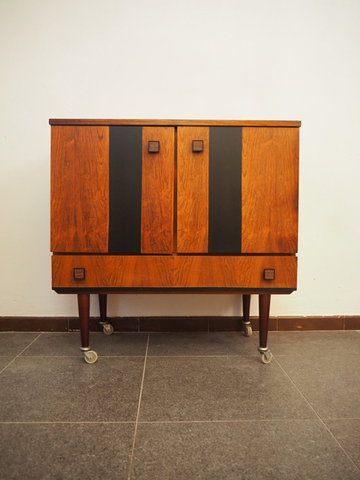 Commode à roulettes du Mid Century, 1970