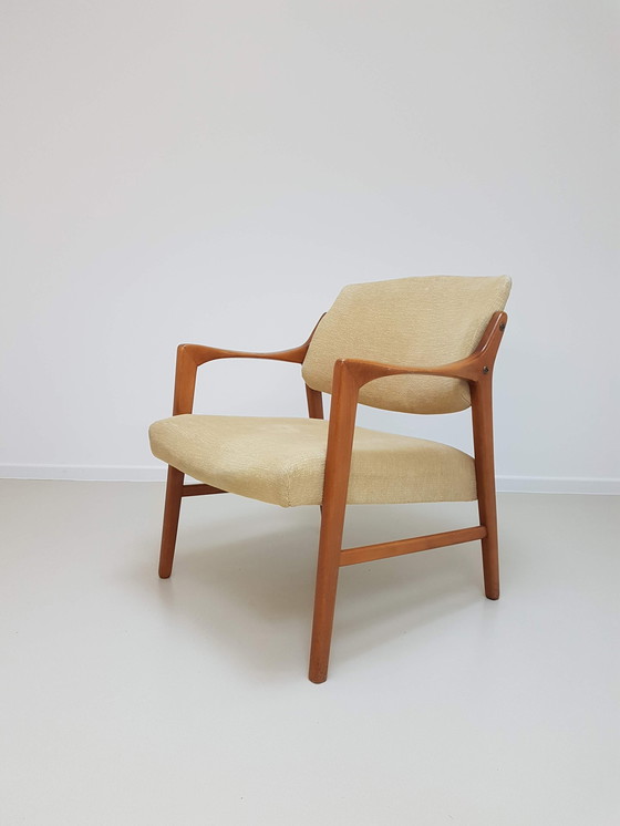 Image 1 of Chaise suédoise en teck massif par Inge Andersson pour Bröderna, années 1960