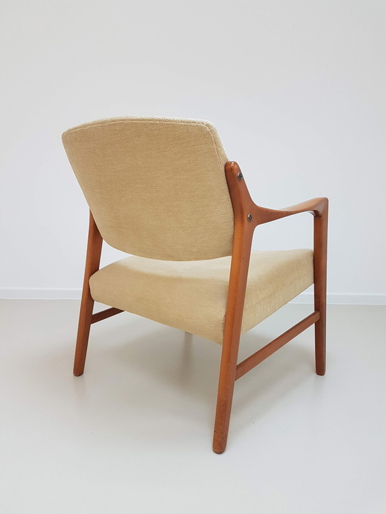 Image 1 of Chaise suédoise en teck massif par Inge Andersson pour Bröderna, années 1960