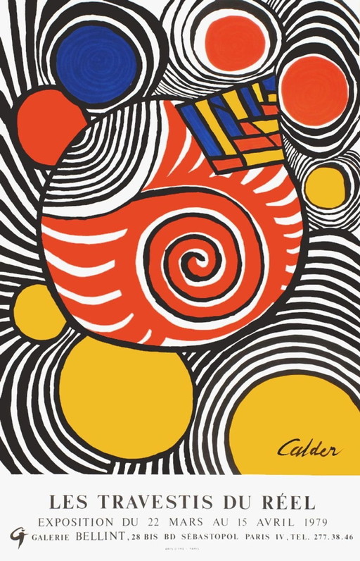 Affiche vintage d'Alexandre Calder, 1979