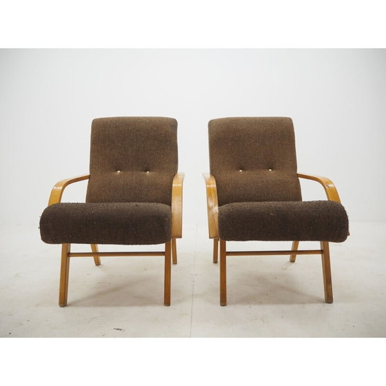 Image 1 of Paire de fauteuils vintage, Tchécoslovaquie années 1960