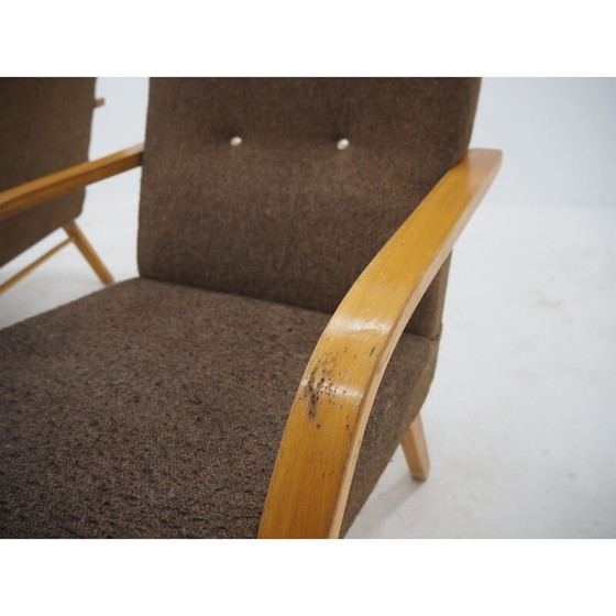 Image 1 of Paire de fauteuils vintage, Tchécoslovaquie années 1960