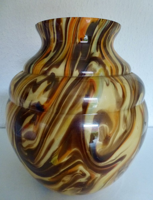 Vase en opaline Scailmont Art déco, Henri Heemskerk.