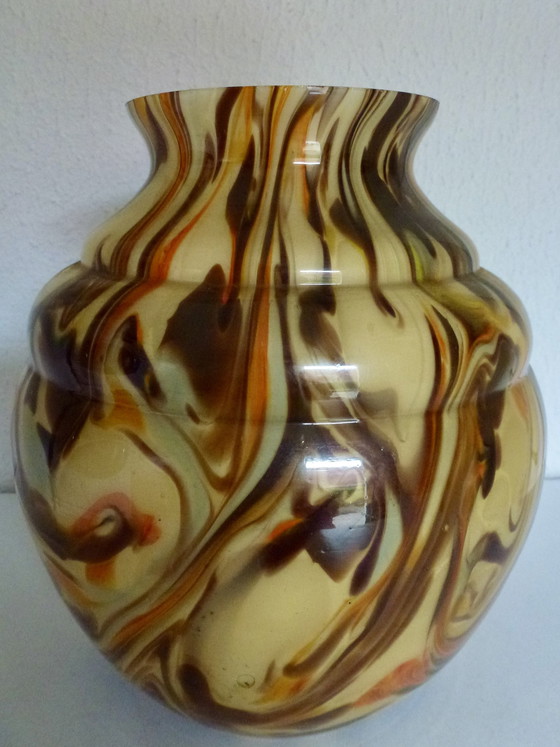 Image 1 of Vase en opaline Scailmont Art déco, Henri Heemskerk.