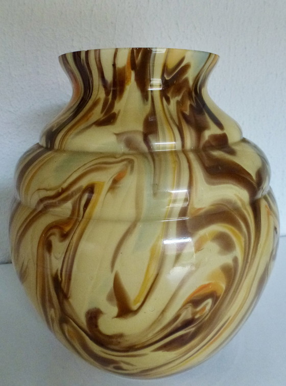 Image 1 of Vase en opaline Scailmont Art déco, Henri Heemskerk.