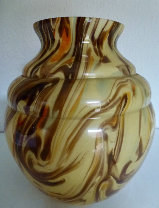 Vase en opaline Scailmont Art déco, Henri Heemskerk.