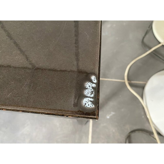 Image 1 of Table basse vintage en céramique et acier, 1960
