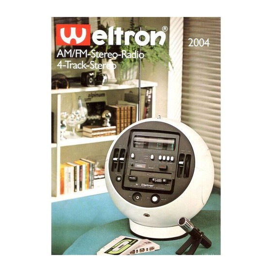 Image 1 of Radio Vintage avec 2 haut-parleurs Weltron 'Space Ball' 2004