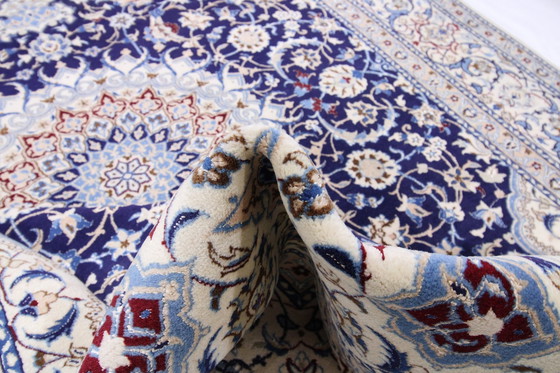 Image 1 of Tapis persan noué à la main original Naïn 9 La fine avec soie 320 X 202 cm Top condition