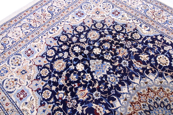 Image 1 of Tapis persan noué à la main original Naïn 9 La fine avec soie 320 X 202 cm Top condition