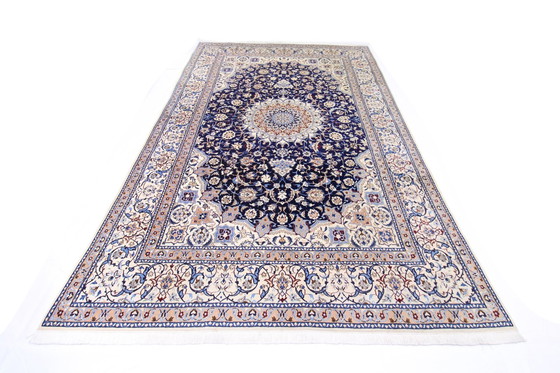 Image 1 of Tapis persan noué à la main original Naïn 9 La fine avec soie 320 X 202 cm Top condition