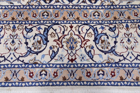 Image 1 of Tapis persan noué à la main original Naïn 9 La fine avec soie 320 X 202 cm Top condition