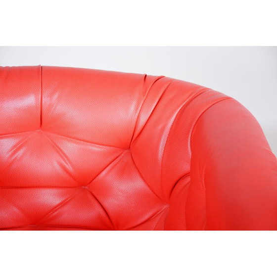 Image 1 of Fauteuil vintage rouge et blanc, 1960