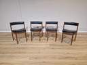 4X Vintage Ah. Mcintosh 1970 - Chaises - Teck - Cuir