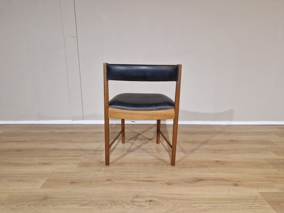 Image 1 of 4X Vintage Ah. Mcintosh 1970 - Chaises - Teck - Cuir
