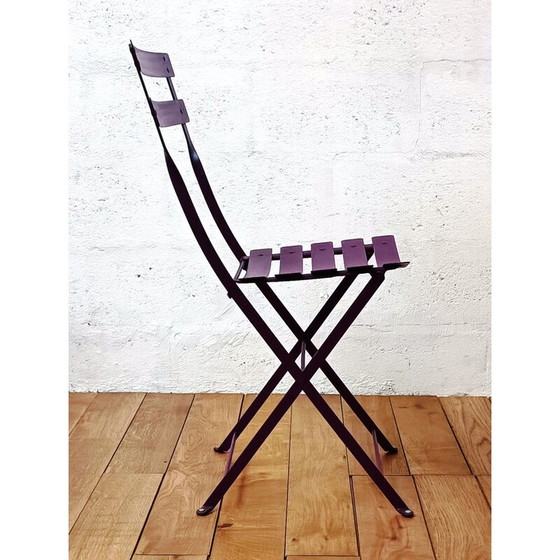 Image 1 of Chaise de jardin vintage en fer forgé