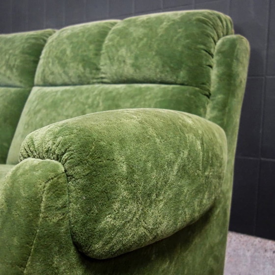 Image 1 of Canapé d'angle modulaire vintage vert mousse