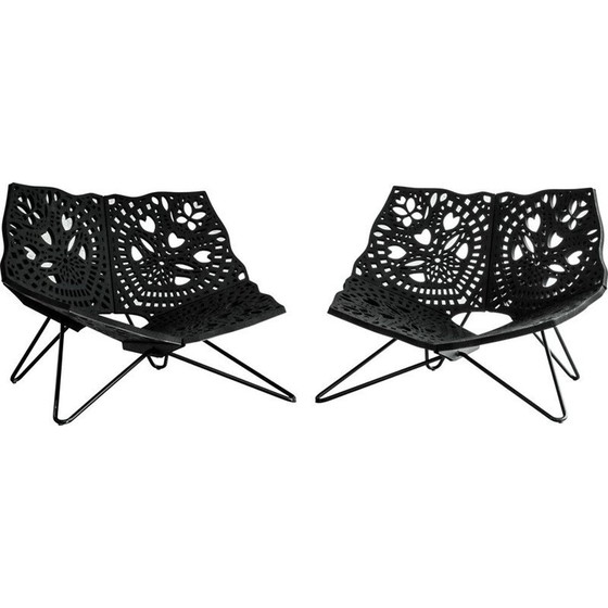 Image 1 of Fauteuil vintage Prince noir par Hay