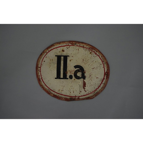 Image 1 of Panneau de porte de salle de classe vintage, 1900