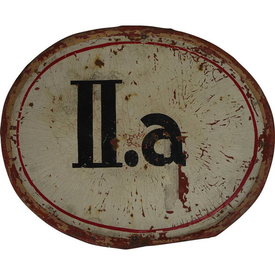 Image 1 of Panneau de porte de salle de classe vintage, 1900