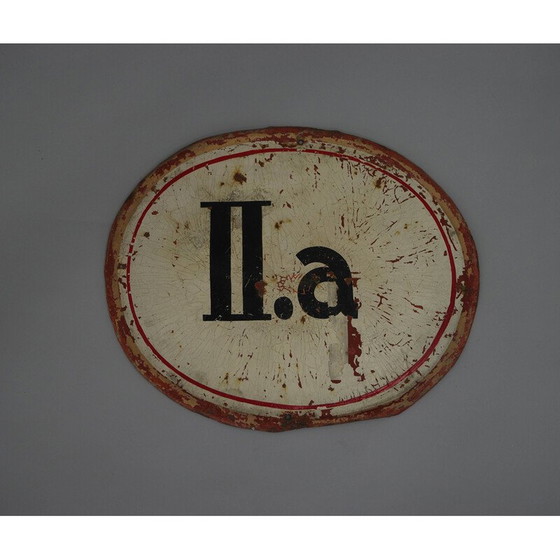 Image 1 of Panneau de porte de salle de classe vintage, 1900