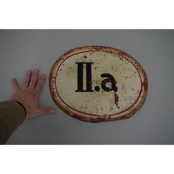 Image 1 of Panneau de porte de salle de classe vintage, 1900