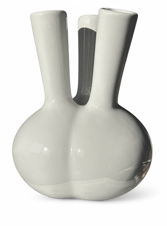Image 1 of La Vie Tulipe Vase Design Vase à fleurs blanches
