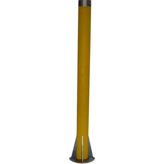 Image 1 of Luminaire vintage avec baril en aluminium peint à l'époxy jaune par Yonel Lebovici, 1981
