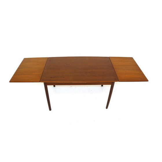 Image 1 of Table vintage avec plateaux rétractables